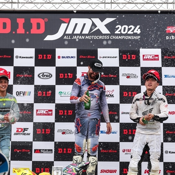 【2024年全日本モトクロス選手権 Rd.6 近畿大会 IA1クラス】決勝ヒート1で大倉由揮が3位を獲得し、第3戦での優勝以来となる表彰台登壇！