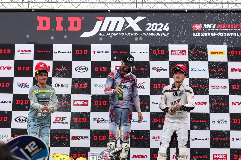 【2024年全日本モトクロス選手権 Rd.6 近畿大会 IA1クラス】決勝ヒート1で大倉由揮が3位を獲得し、第3戦での優勝以来となる表彰台登壇！