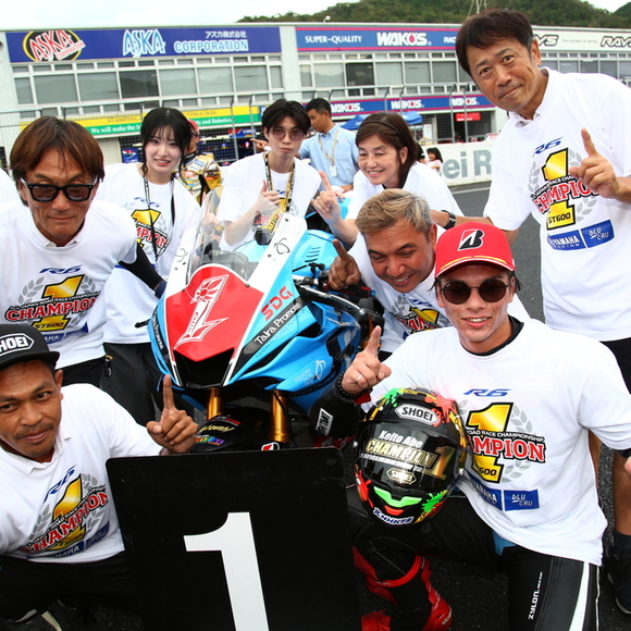 【2024年全日本ロードレース選手権 第7戦 岡山 ST600】阿部恵斗が赤旗中断のレースを制して優勝、タイトル獲得