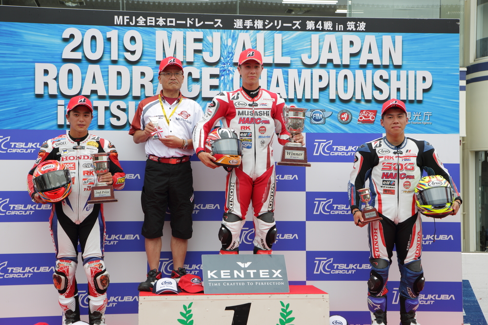 翔大 全日本ロードレース第4戦筑波 J-GP2レース2】名越哲平がポールto