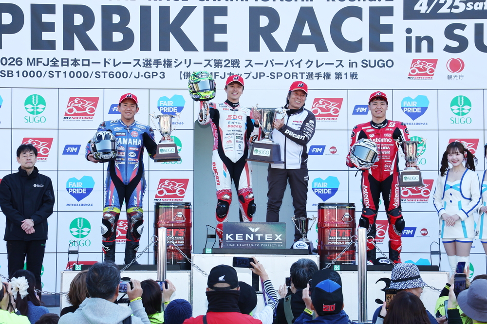 【2026年 全日本ロードレース選手権 第2戦 SUGO JSB1000】気温差があった2レースで水野涼がダブルポールtoウイン