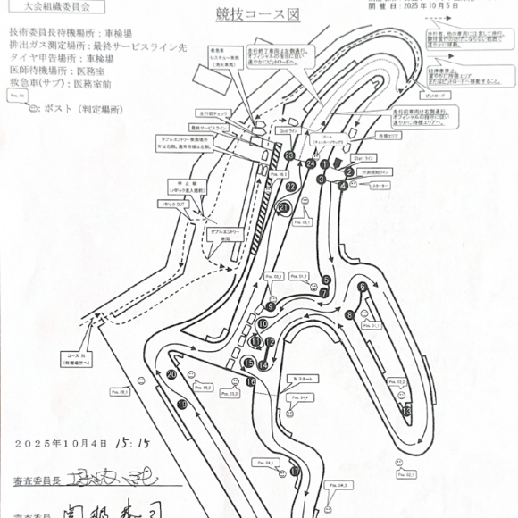 2025年全日本ジムカーナ選手権 第8戦 鈴鹿サーキット南コース［決勝コース図紹介］